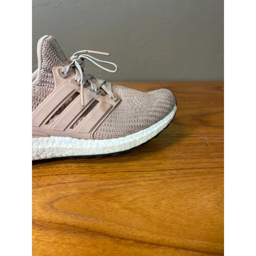 Adidas Ultra Boost 4.0 Shoes Womens 7.5 Pink Ash Pearl Running Comfort Sneakers